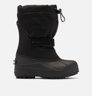 Columbia Powderbug Plus II Snow Kids' Boots Black | JGCFWZ-829