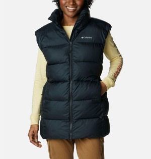 Columbia Puffect Mid Women's Vest Black | FJDMIN-741