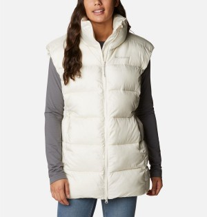 Columbia Puffect Mid Women's Vest White | NWAXPB-803
