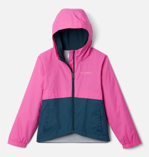 Columbia Rain-Zilla Kids' Jacket Pink | DVGZKC-265