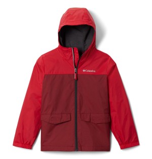Columbia Rain-Zilla Kids' Jacket Red | FTVUSY-264