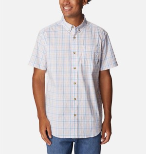 Columbia Rapid Rivers II Short Sleeve Men's Shirt White | ZWNXAE-173