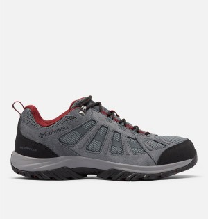 Columbia Redmond III Low Waterproof Men's Hiking Shoes Grey | YWQZOA-352
