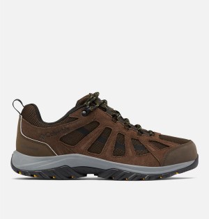 Columbia Redmond III Low Waterproof Men's Hiking Shoes Brown | NVIAQU-046