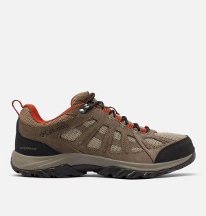 Columbia Redmond III Low Waterproof Men's Hiking Shoes Brown | INRUVZ-841