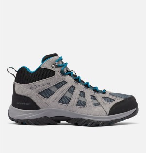 Columbia Redmond III Mid Waterproof Men's Hiking Shoes Grey | FZQKXD-961
