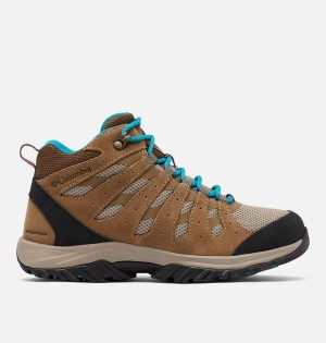 Columbia Redmond III Mid Waterproof Women's Hiking Shoes Brown | SLTIAD-146