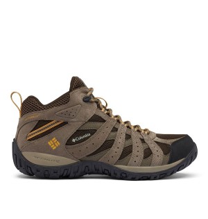Columbia Redmond Mid Waterproof Men's Hiking Shoes Brown | OPTIGD-910