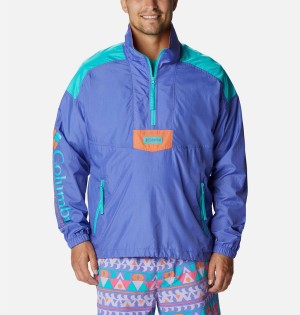 Columbia Riptide Anorak Men's Windbreaker Purple | KNDGSA-352