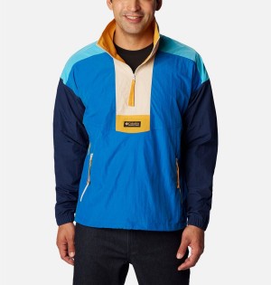 Columbia Riptide Retro Anorak Men's Windbreaker Blue | TXMEBU-865