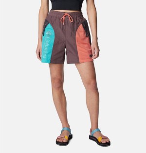 Columbia Riptide Retro Women's Shorts Coral | WAYULB-938