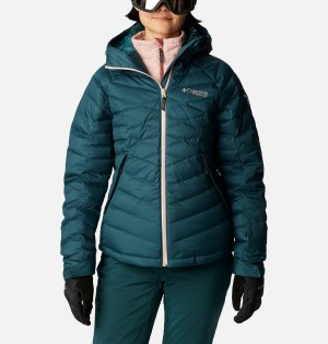 Columbia Roaring Fork Women's Puffer Jacket Turquoise | QEXGYC-859