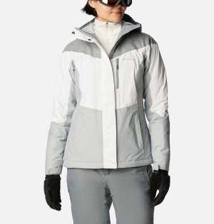 Columbia Rosie Run Insulated Women's Ski Jacket White | PVFXOS-853