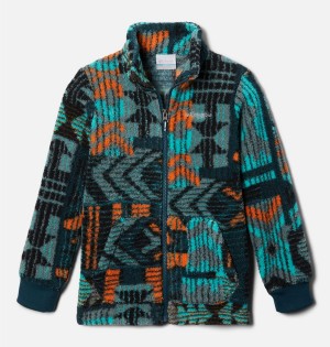 Columbia Rugged Ridge II Full Zip Sherpa Kids' Jacket Turquoise | PAXFUJ-826