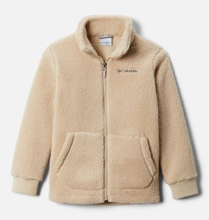 Columbia Rugged Ridge II Full Zip Sherpa Kids' Jacket Khaki | UEINAO-238