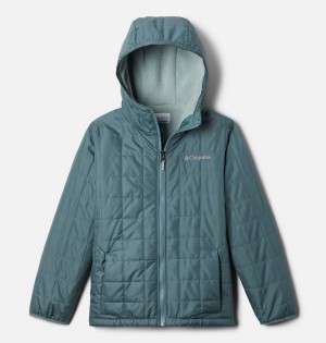 Columbia Rugged Ridge Sherpa Lined Kids' Jacket Turquoise | URFCNB-174