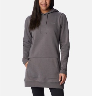 Columbia Rush Valley Long Women's Hoodie Grey | ROPTMV-321