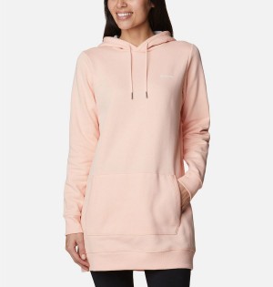 Columbia Rush Valley Long Women's Hoodie Pink | ULJSTE-058