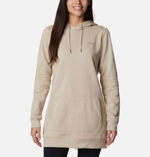 Columbia Rush Valley Long Women's Hoodie Khaki | CQJEBX-762