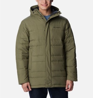 Columbia Saltzman Parka Insulated Men's Puffer Jacket Green | VPNSER-438