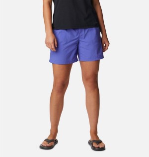 Columbia Sandy River Cargo Women's Shorts Purple | NJHVZA-687