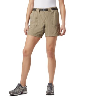 Columbia Sandy River Cargo Women's Shorts Khaki | VLSPBG-569