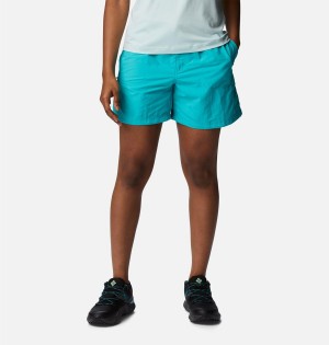 Columbia Sandy River Cargo Women's Shorts Turquoise | ZFAESU-309