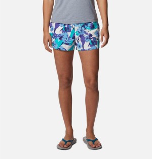 Columbia Sandy River II Printed Women's Shorts Purple | GIBUAH-973
