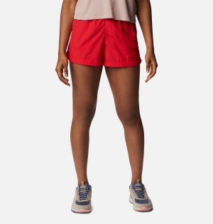 Columbia Sandy River Women's Shorts Red | LBJUKH-760