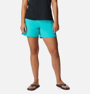 Columbia Sandy River Women's Shorts Turquoise | UFDHNE-870