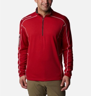 Columbia Shotgun Quarter Zip Golf Men's Pullover Red | BSXDZF-539