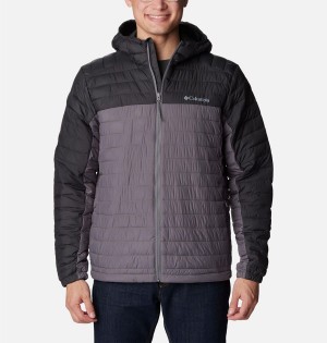 Columbia Silver Falls Hooded Insulated Men's Puffer Jacket Grey | CXUGKI-586