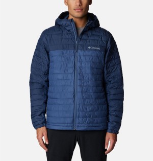 Columbia Silver Falls Hooded Insulated Men's Puffer Jacket Blue | SKLZTE-564