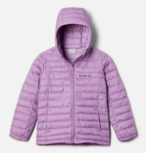 Columbia Silver Falls Hooded Kids' Jacket Purple | LFKVGN-501