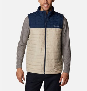 Columbia Silver Falls Men's Vest Khaki | UVQWIP-146