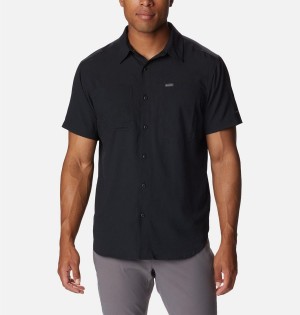 Columbia Silver Ridge UtilityLite Short Sleeve Men's Shirt Black | TPJRHX-814