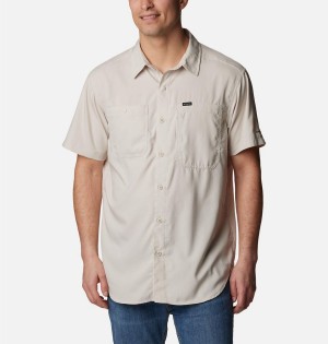 Columbia Silver Ridge UtilityLite Short Sleeve Men's Shirt White | MKFOSV-701