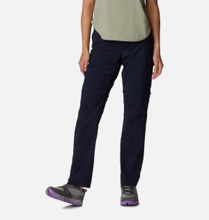 Columbia Silver Ridge Utility Convertible Women's Pants Navy | AQPWLI-548