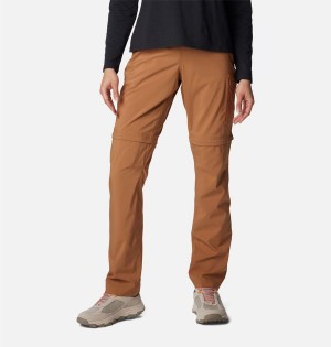 Columbia Silver Ridge Utility Convertible Women's Pants Brown | CAHSOU-013