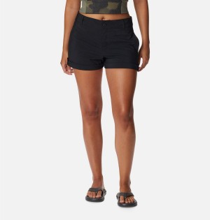 Columbia Silver Ridge Utility Women's Shorts Black | JESWNB-768