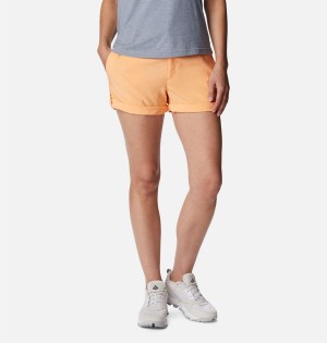 Columbia Silver Ridge Utility Women's Shorts Orange | IDNECB-918