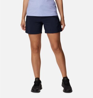 Columbia Silver Ridge Utility Women's Shorts Navy | GVYWBD-279