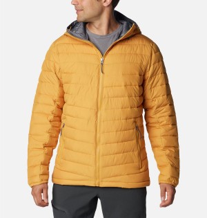 Columbia Slope Edge Hooded Insulated Men's Puffer Jacket Yellow | UBJSWG-982