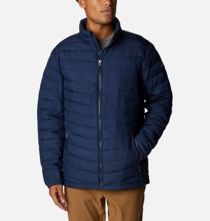 Columbia Slope Edge Insulated Men's Puffer Jacket Navy | TPHICR-967