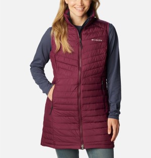 Columbia Slope Edge Long Women's Vest Red | ODLKJW-751