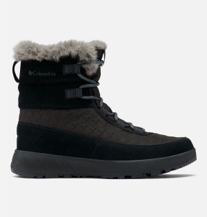 Columbia Slopeside Peak Luxe Women's Boots Black | HALKRO-907