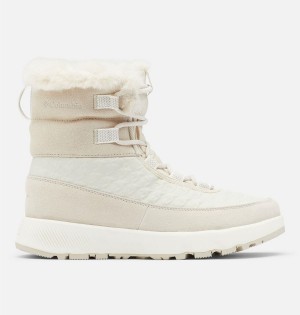 Columbia Slopeside Peak Luxe Women's Boots White | RKZXSH-074