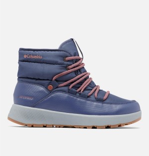 Columbia Slopeside Village Omni Heat Mid Women's Boots Navy | EAVZGR-471