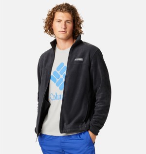 Columbia Steens Mountain 2.0 Full Zip Men's Fleece Jacket Black | MVZFNI-317