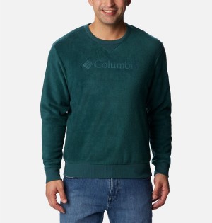 Columbia Steens Mountain Crew Top 2.0 Men's Pullover Green | OXAPUW-793